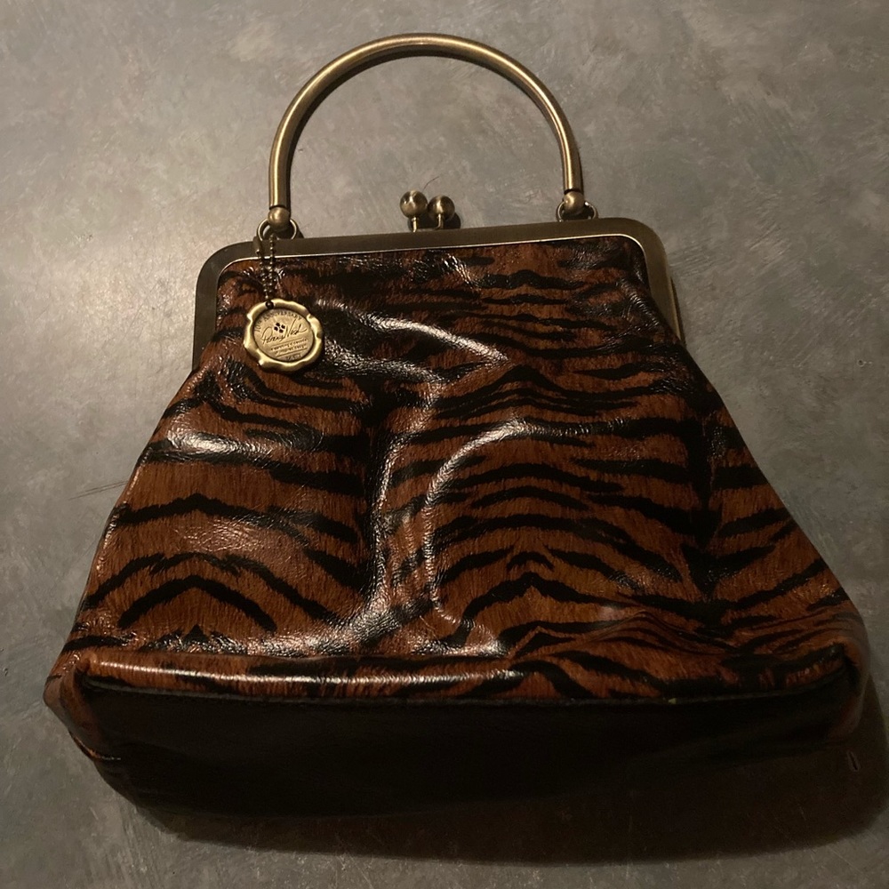 NEW!! AUTHENTIC!! Patricia Nash *Rare* Tiger Print Novella Frame Purse